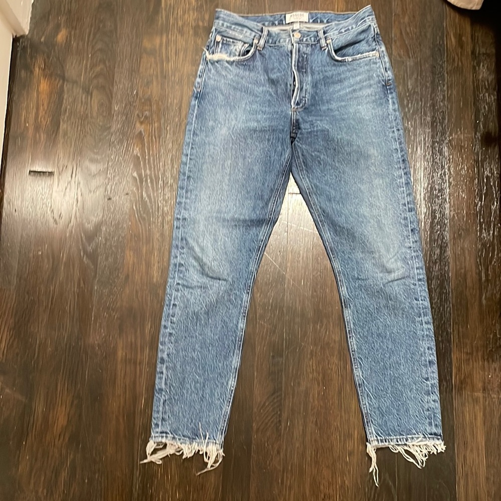 Agolde jamie jeans in a darker wash